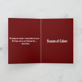 Herfst Seizoensgroeten Feestdagen Kaart (Binnen)