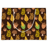 Herfst Seizoenshandtas met wielpatronen Groot Cadeauzakje (Voorkant)