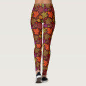 Herfst Seizoensherfst Maple laat  olievlekken Leggings (Achterkant)