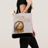 Herfst Seizoenskat Tote Bag (Dichtbij)