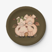 Herfst Seizoensvarkens bord (Voorkant)