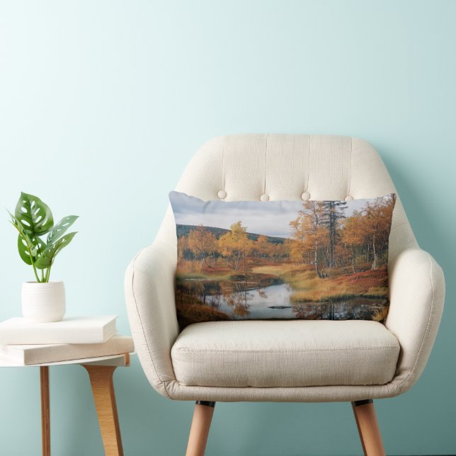 Herfst Serenade Finse Ruska Reflections Kussen (Stoel)