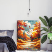 Herfst Serene Mooie Natuur Landschap Poster
