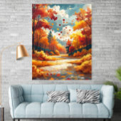 Herfst Serene Mooie Natuur Landschap Poster