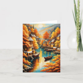 Herfst Sereniteit in de bergen Bedankkaart