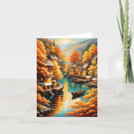 Herfst Sereniteit in de bergen Bedankkaart