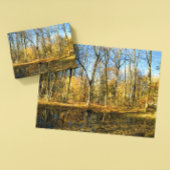Herfst Serenity: rustige reflecties door de vijver Legpuzzel
