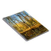 Herfst Serenity: rustige reflecties door de vijver Notitieboek (Rechterzijde)