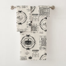 Herfst Sfeer Badkamer Handdoeken Set
