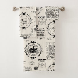 Herfst Sfeer Badkamer Handdoeken Set