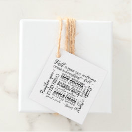 Herfst Sfeer Cadeaubijsluiters & Cadeau Enveloppen Bedankjes Labels