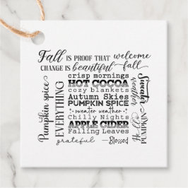 Herfst Sfeer Cadeaubijsluiters & Cadeau Enveloppen Bedankjes Labels