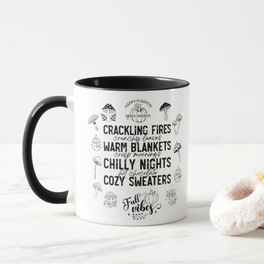 Herfst Sfeer Mok (Met donut)