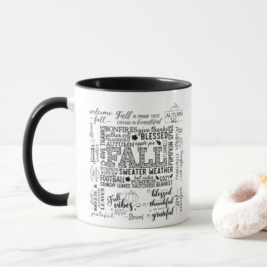 Herfst Sfeer Mok (Met donut)