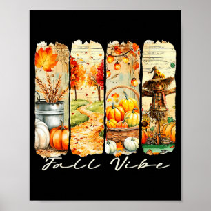 Herfst Sfeer Pompoen Meisjesachtig Autumn Cozy Oog Poster