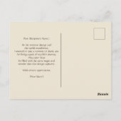 Herfst sfeer vintage natuur paddenstoel eikel appe briefkaart (Achterkant)