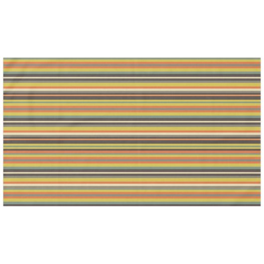 Herfst Shades Gestreept Tafelkleed (Voorkant (Horizontaal))