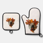 Herfst Sheltie Ovenwant & Pannenlap Set (Voorkant)