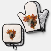Herfst Sheltie Ovenwant & Pannenlap Set (Voorkant / Achterkant)
