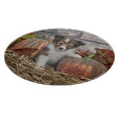 Herfst Sheltie Puppy Snijplank (Hoek)