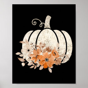 Herfst Shirt Vrouwen  Pompoen Herfst Graphic Th Poster
