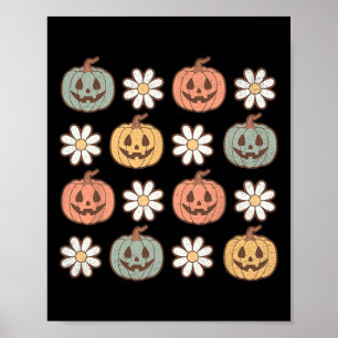 Herfst Shirt Vrouwen Pompoen Herfst Graphic Th Poster