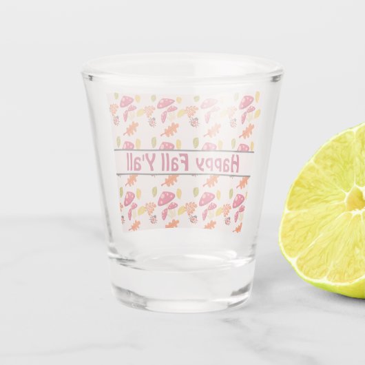 Herfst Shot Glas (Achterkant)