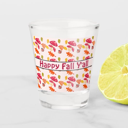 Herfst Shot Glas (Voorkant)