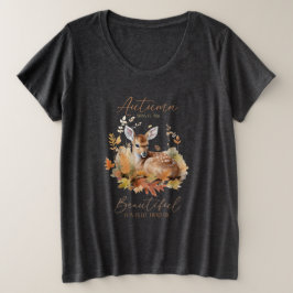 Herfst Show Grote Maat T-shirt