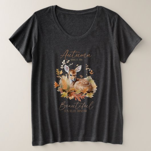 Herfst Show Grote Maat T-shirt (Design voorkant)