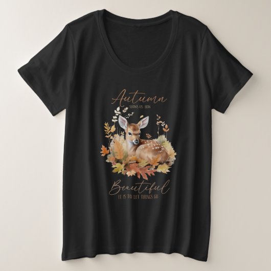 Herfst Show Grote Maat T-shirt (Design voorkant)