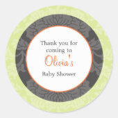 Herfst Shower Favor Sticker (Voorkant)
