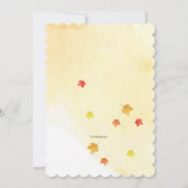 Herfst Showers of Happiness Vrijgezellenfeest Kaart (Achterkant)