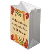 Herfst Shows ons hoe mooi citaat Medium Cadeauzakje (Voorkant Gekanteld)