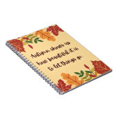 Herfst Shows ons hoe mooi citaat Notitieboek (Rechterzijde)