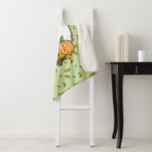 Herfst Siberian Husky (rood) pompoenen luiers Sherpa Deken (In situ)