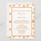 Herfst siergele bladeren bruiloft kaart (Voorkant)