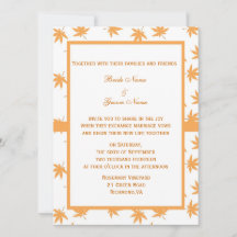 Herfst siergele bladeren bruiloft