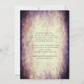 Herfst  sierlijke bloementiara Quinceañera Kaart (Achterkant)