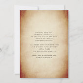 Herfst sierlijke bloementiara Quinceañera Kaart (Achterkant)