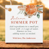 Herfst Simmer Pot Kachel Potpourri Gift Bedankjes Labels