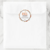 Herfst Simmer Ronde Sticker (Tas)