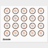 Herfst Simmer Ronde Sticker (Vel)
