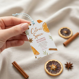 Herfst simmerende potpourri cadeaulabel