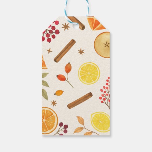 Herfst simmermengsel cadeaulabel (Achterkant)