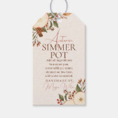 Herfst Simmerpot Herfst Cadeaubord Cadeaulabel (Voorkant)