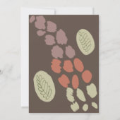 Herfst Simple Terracotta Organic Nuetral Wedding Kaart (Achterkant)