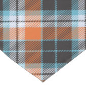 Herfst Sinaasappel Blauw Plaid Patroon Tafelkleed (Gekanteld)