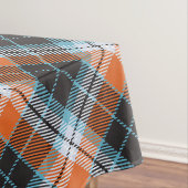 Herfst Sinaasappel Blauw Plaid Patroon Tafelkleed (Voorbeeld)