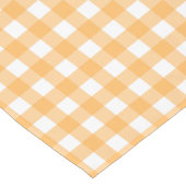 Herfst Sinaasappel en wit geruite Buffel Check Gin Lange Tafelloper (Hoek)